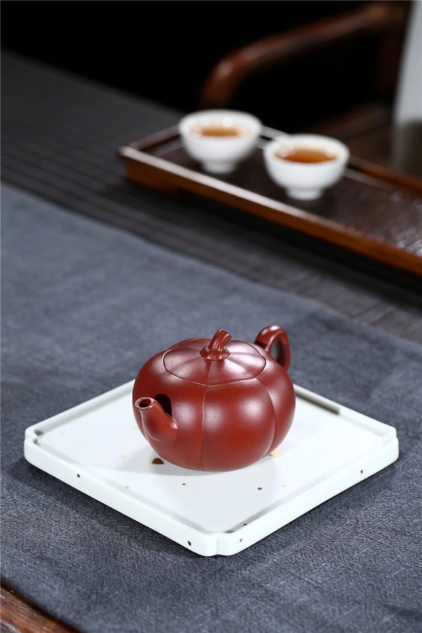 作者郝彤彤品名南瓜壶泥真假_图片_价格_评级-陶瓷紫砂-爱藏网