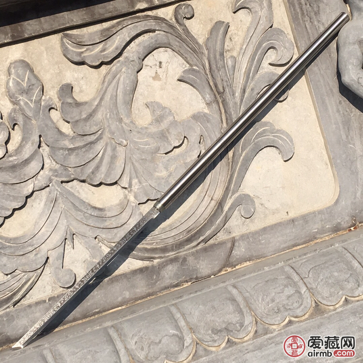 精钢手杖刀(唐刀烙花)龙泉手工