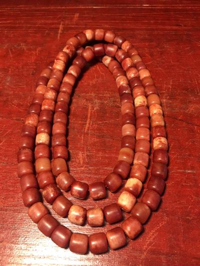 虎骨桶珠108佛珠蝌蚪文清晰尺寸如图重113