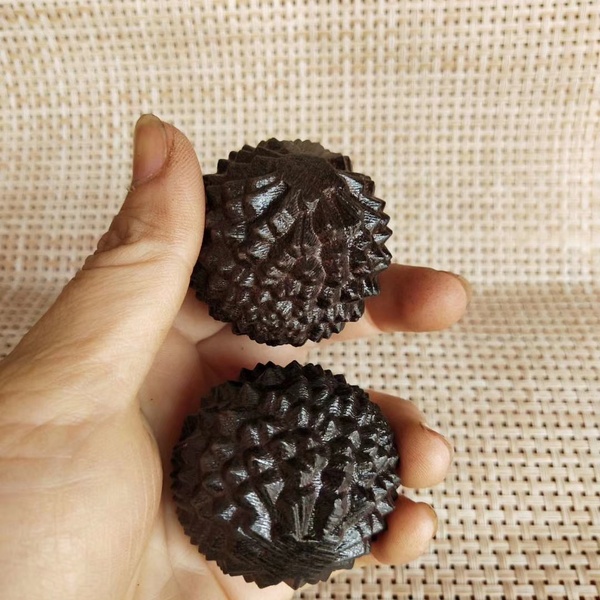 越南沙尘木榴莲球一对尺寸4545