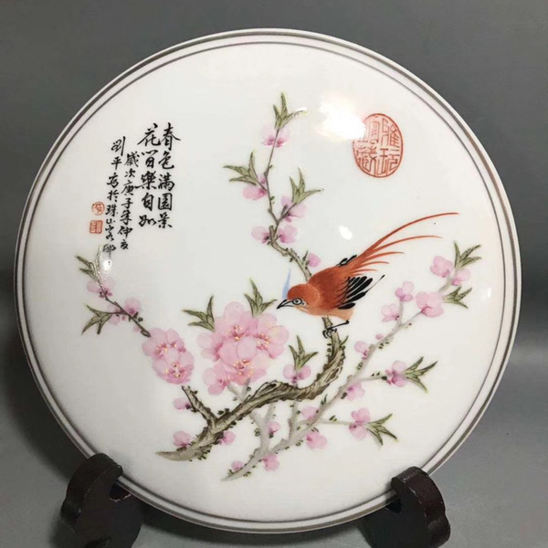 中国工艺美术大师一一刘平大师创作的水点桃花作品