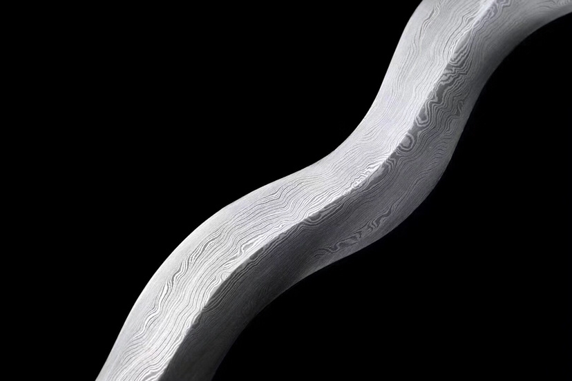 花纹钢丈八蛇矛张飞武器全长208厘米刃长