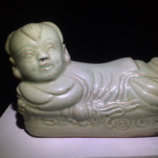 旧藏老瓷器娃娃枕脉枕古董收藏老瓷器胎质