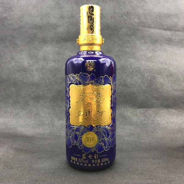 1箱6瓶西凤酒蓝七彩30年品牌西凤酒