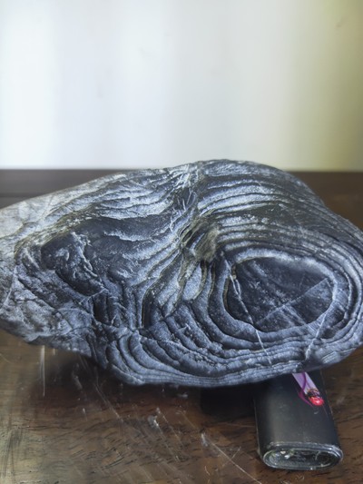 灵璧白马纹石原石原底要求配底座的另加150元