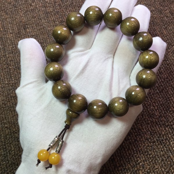 手工小孔品名金丝楠木绿料不染色不掉色