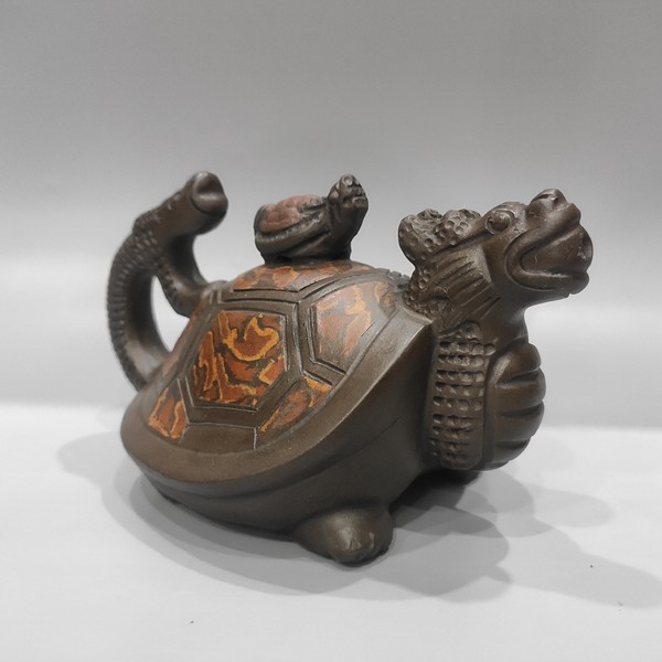 紫砂壶容量280品名龙龟壶