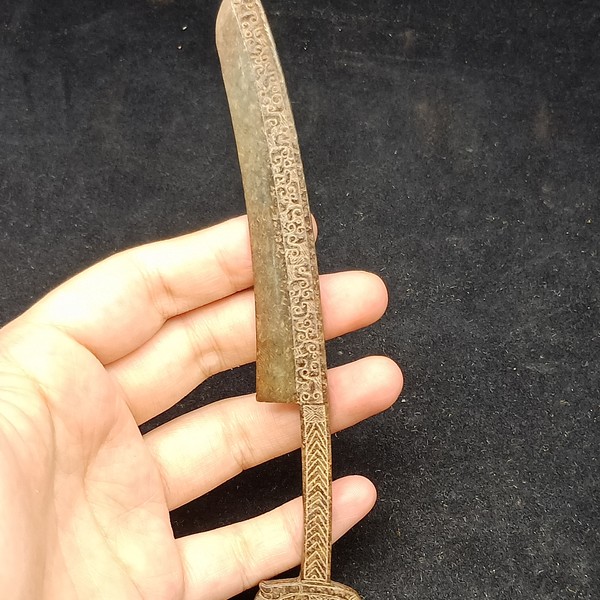 高古玉老玉和田玉战汉水印削刀玉质上乘雕工精湛