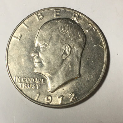 艾森豪威尔一美元美国铸造史上的大一美元72直径