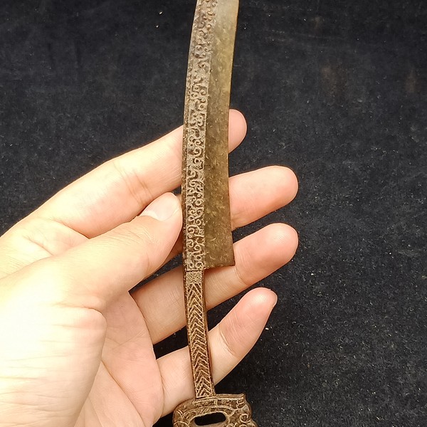 高古玉老玉和田玉战汉水印削刀玉质上乘雕工精湛