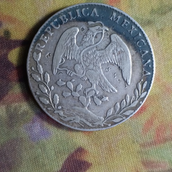 鹰洋墨西哥鹰洋银元一枚花边齿鹰洋包真包老实物