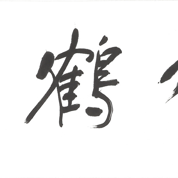 董浩书法云中鹤舞