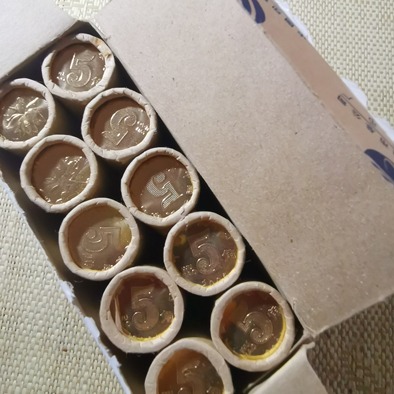 2004年份荷花五角荷花5角硬币,原厂件拆,包品相