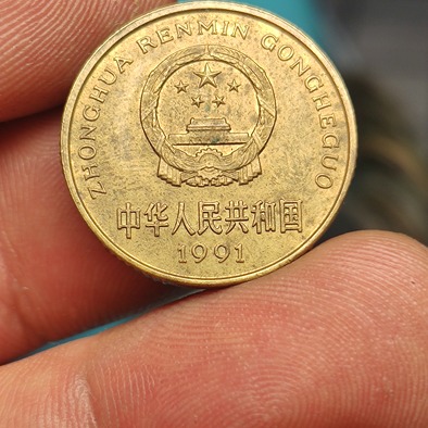 1991年菊花五角类别硬币性质裸币