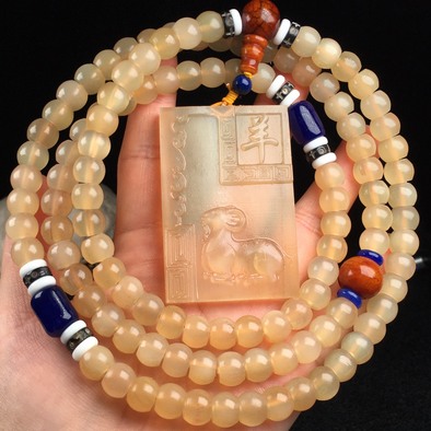 羚羊角项链规格79苹果珠精工高价格及鉴定真假 - 私藏天下