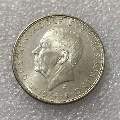 老银元瑞典5克朗银币,重18,包老保真原图发货