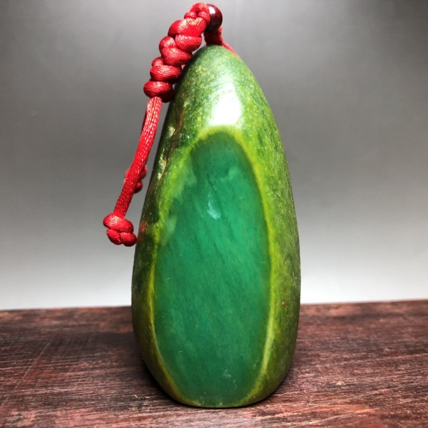 旧藏闲章寿山石绿田黄石印章原石切割石质细腻