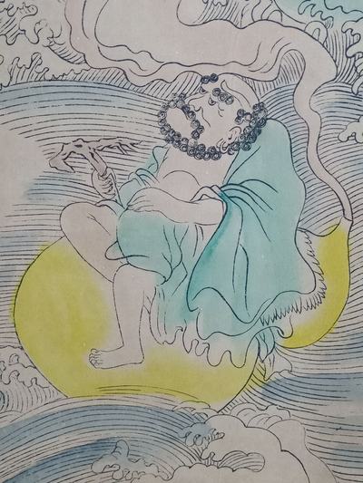唐寅 八仙过海图
h093中堂画
材质:宣纸