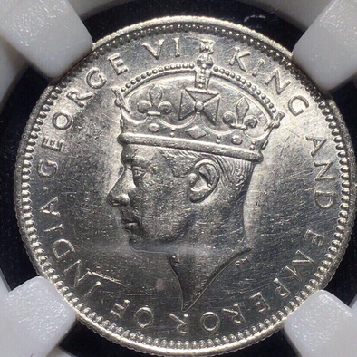 乔治六世银币20分保粹64分