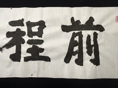 【作品名称】:前程似锦
【作品尺寸】:138×3