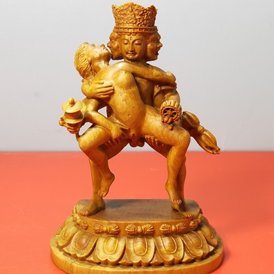 精品黄杨木欢喜佛00074