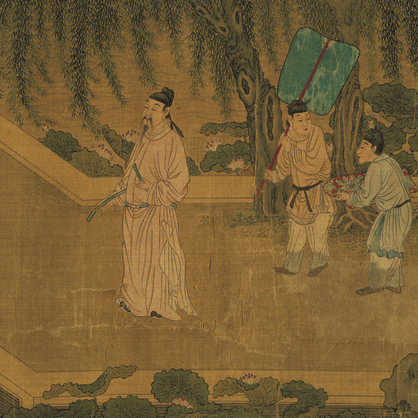 宋刘松年十八学士图28436宣纸画心字画仿古国画