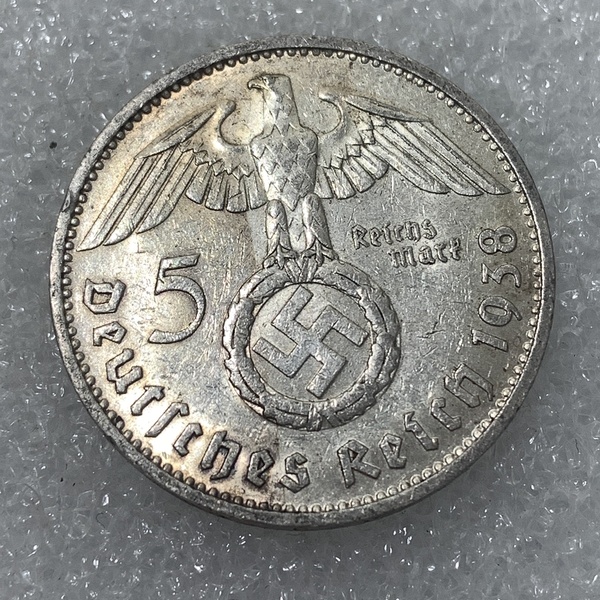 德国万字版5马克,重13.9,含银90,发行