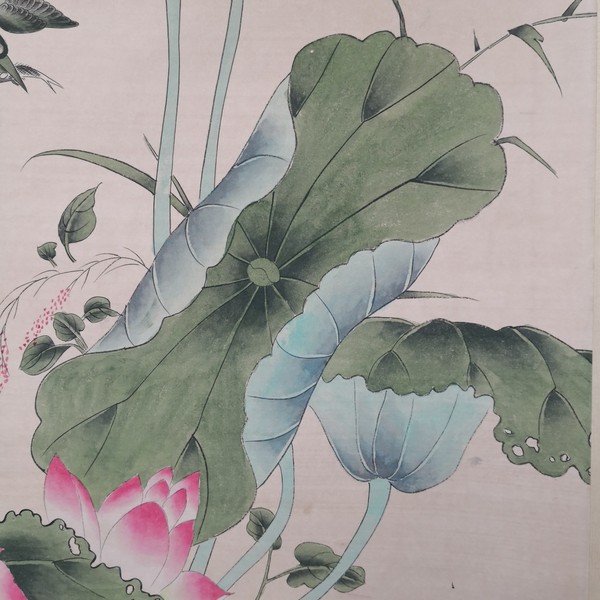 唐寅花鸟画手绘画编号063017,花鸟画