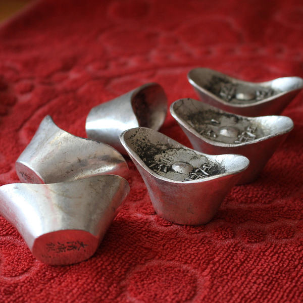 古董古玩老银锭元宝摆件大清银库古代钱币纪念币旺财招