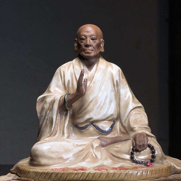 石湾六祖慧能像完好六祖慧能石湾造做