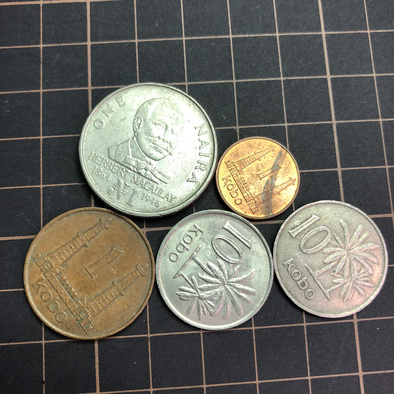 尼日利亚5枚品相如图商品编号200