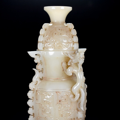 精品和田玉汉代玉瓶一对,材质和田玉,价格及鉴定真假-私藏天下