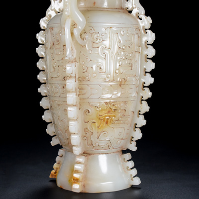 精品和田玉汉代玉瓶一对,材质和田玉,价格及鉴定真假-私藏天下