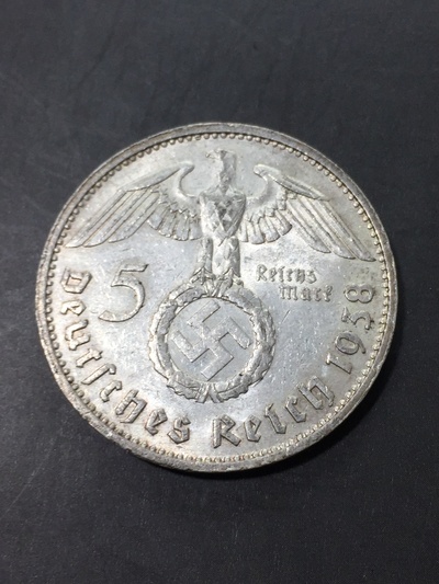 德国万字e版5马克,重13.9g,含银90%,发行