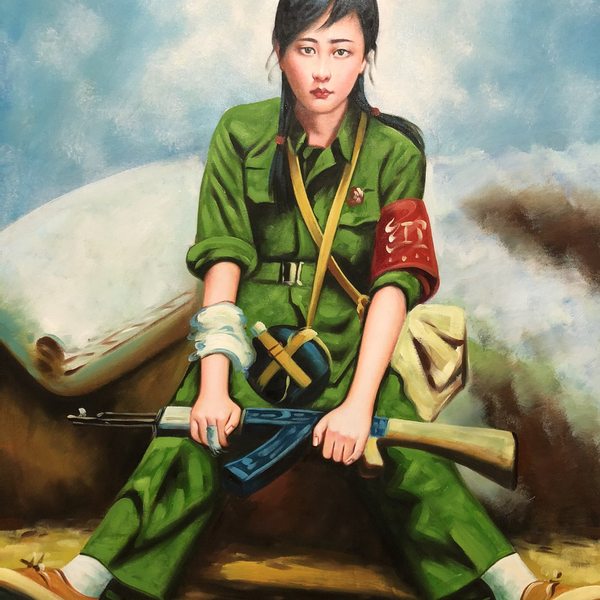 刘春华人物,纯手绘油画,10474左右