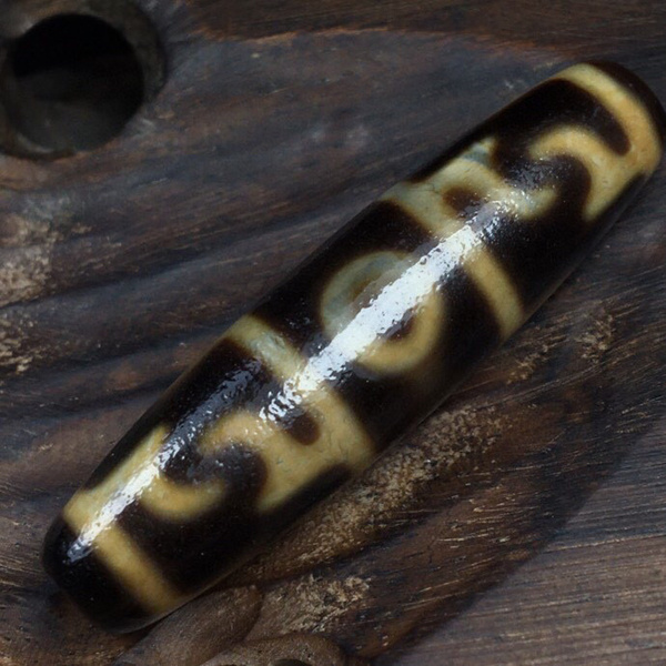 莲师法器三眼天珠尺寸约4311毫米重