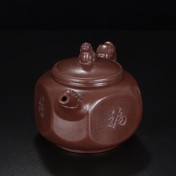 珍藏精品紫砂壶品名福禄寿喜尺寸159