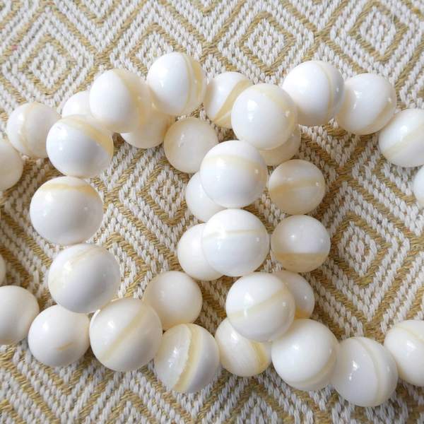 海南有机宝石深海玉贝之白玉明珠砗磲尺寸16微