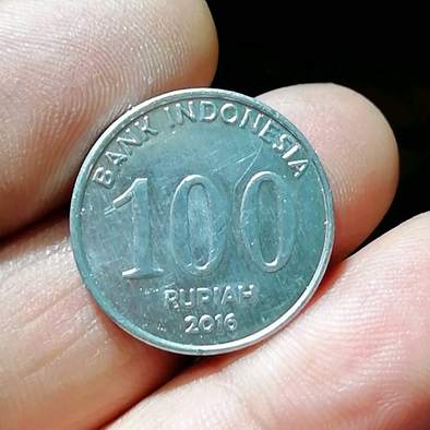 新版印度尼西亚100卢比铝质硬币随机发货多拍合
