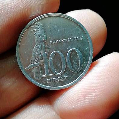 印度尼西亚100卢比铝质硬币,随机发价格及鉴定真假 - 私藏天下