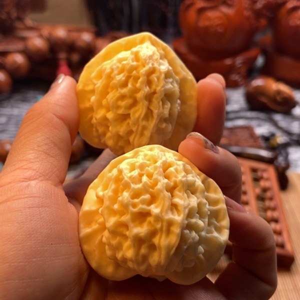 象牙果核桃一对