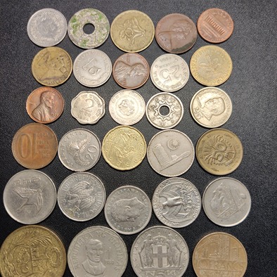 外国币类别古钱币性质裸币尺寸见