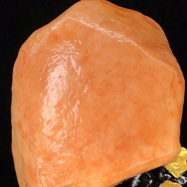 金丝玉精品红细冻籽料原石小摆件39020