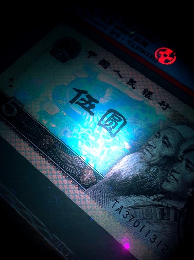 稀少名贵!805金箔五彩苍松,高分靓号!805金箔