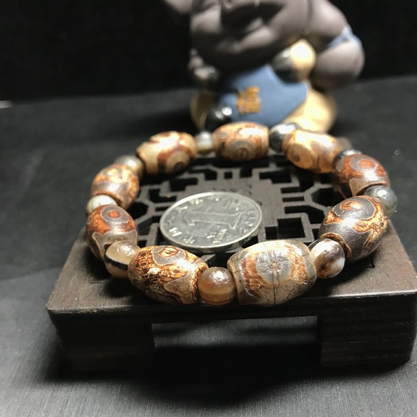 24佛教七宝天然玛瑙手链精品手串爱藏保真出品
