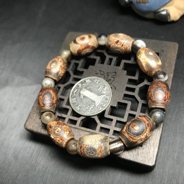 24佛教七宝天然玛瑙手链精品手串爱藏保真出品