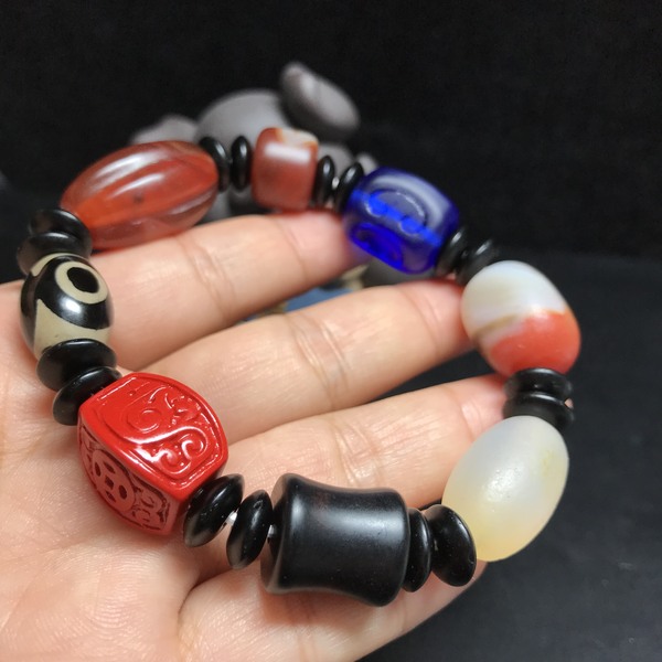 10佛教七宝天然玛瑙手链精品手串爱藏保真出品