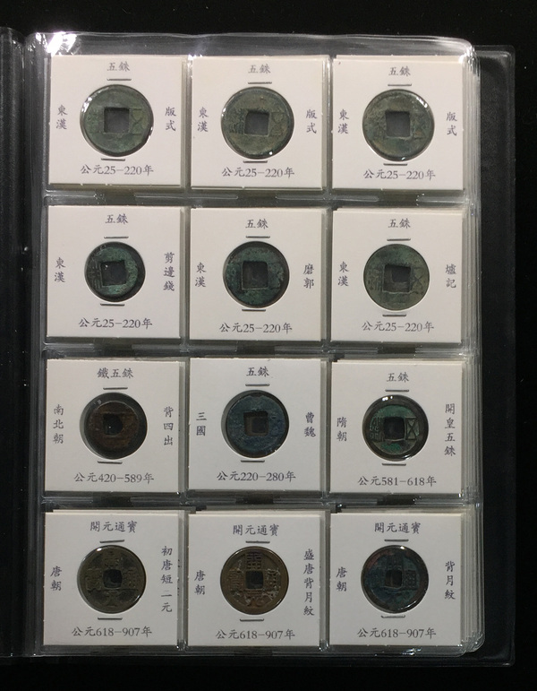 中国历代古钱册120枚真假_图片_价格_评级-古钱币-爱藏网