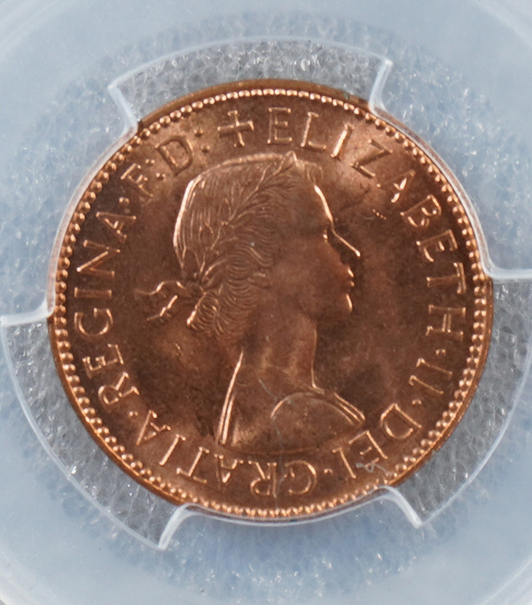 英国半便士铜币两枚香港pcaims66