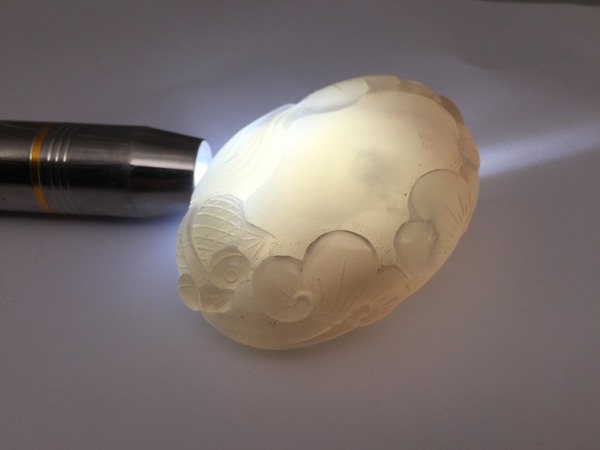 01玛瑙水胆雕刻件手把玩玉髓玉石小摆件水泡明